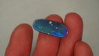 8.8ct Boulder Opal - Dark Blue Body Tone with Bright Green Play