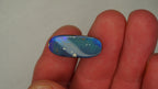 8.8ct Boulder Opal - Dark Blue Body Tone with Bright Green Play