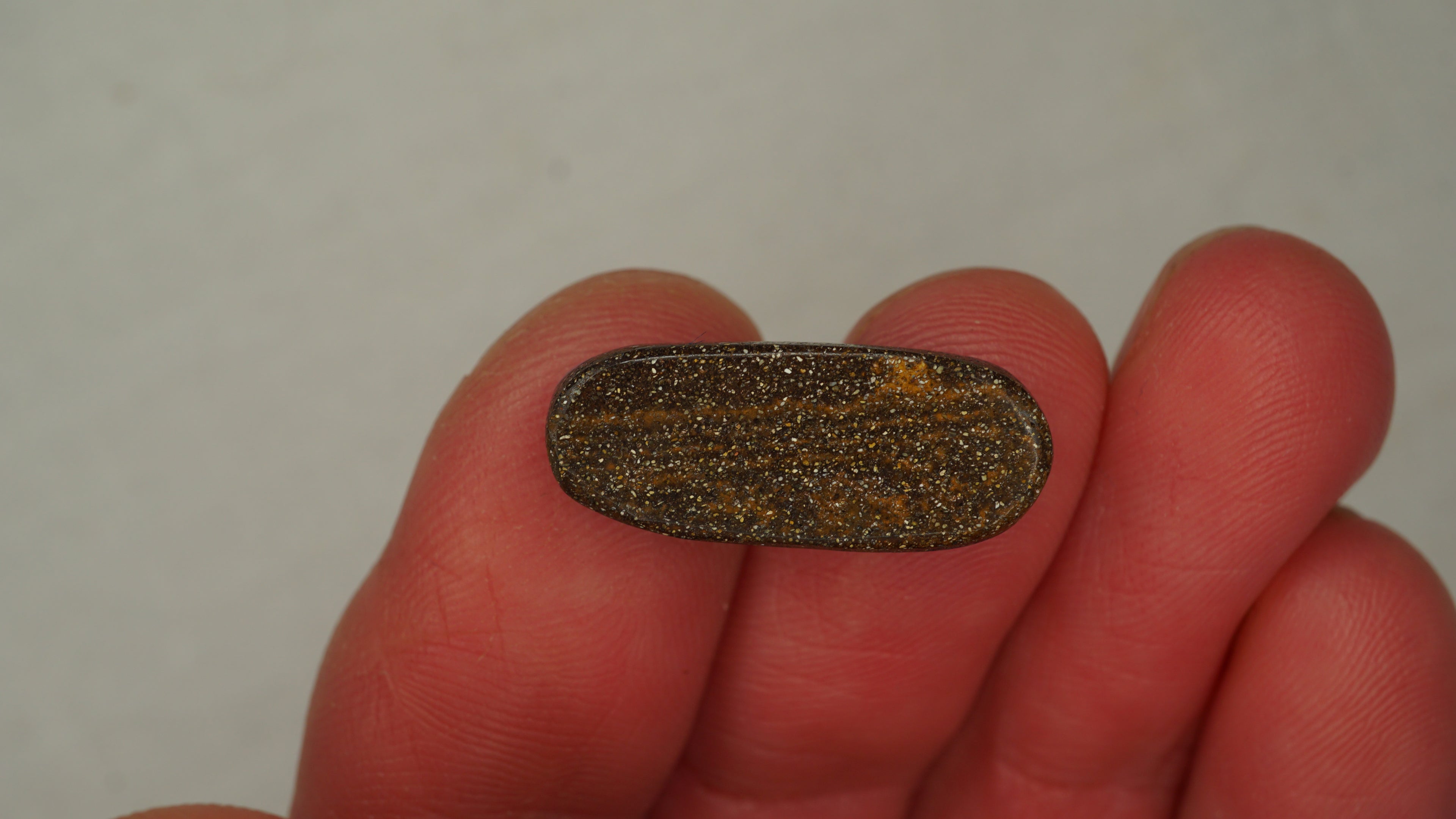 8.8ct Boulder Opal - Dark Blue Body Tone with Bright Green Play