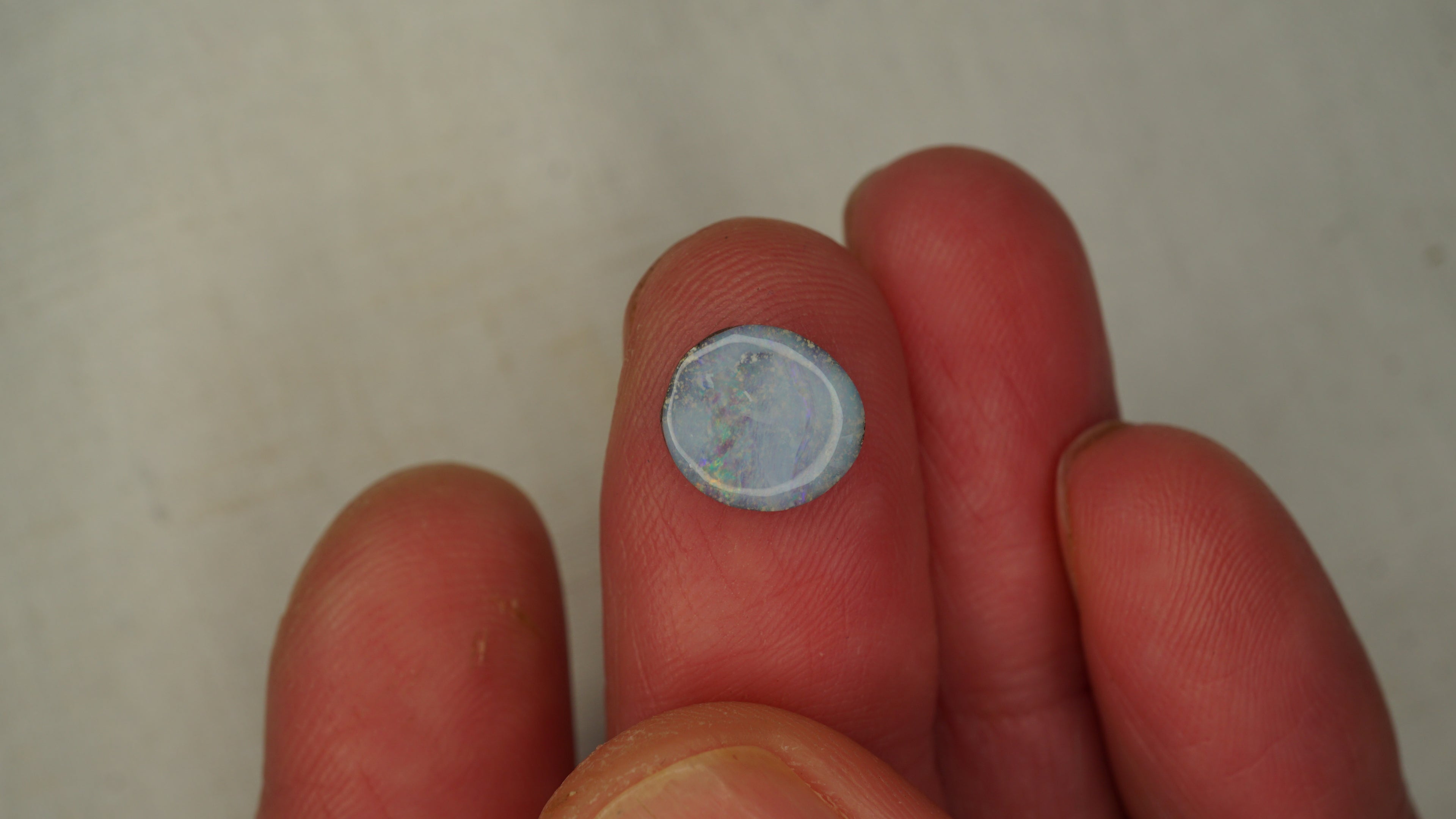 1.5ct Boulder Opal - Pale Purple Body Tone with Pink, Green & Yellow Play