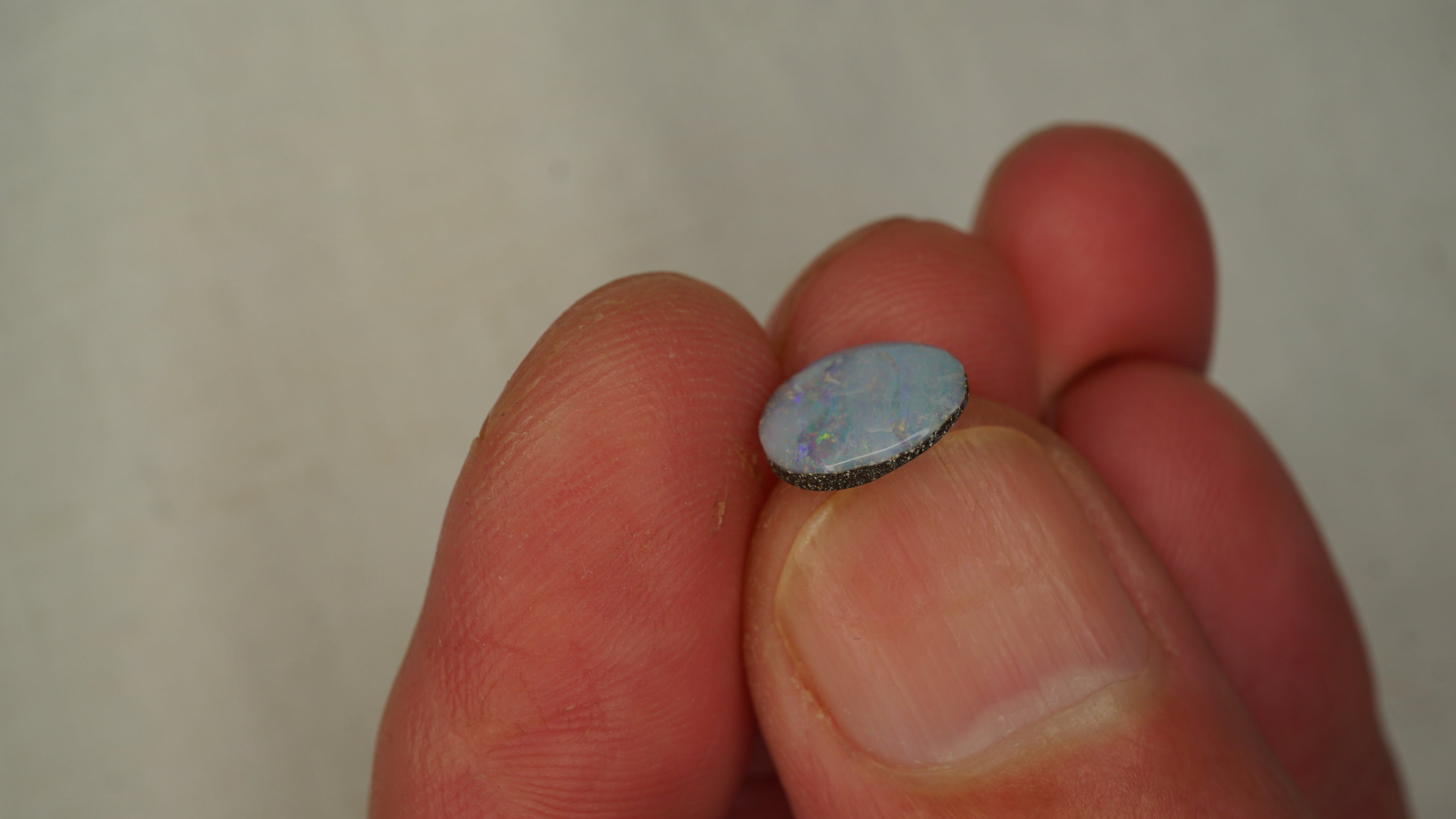 1.5ct Boulder Opal - Pale Purple Body Tone with Pink, Green & Yellow Play