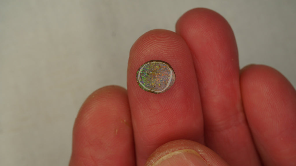 1.5ct Boulder Opal - Dual-Tone Green to Pink Body with Bright Pink & Green Play