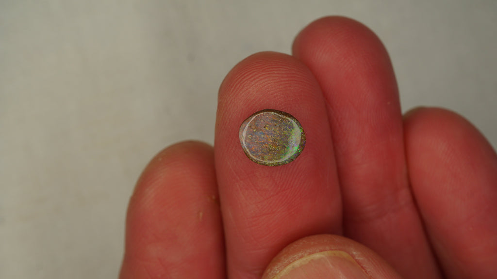 1.5ct Boulder Opal - Dual-Tone Green to Pink Body with Bright Pink & Green Play