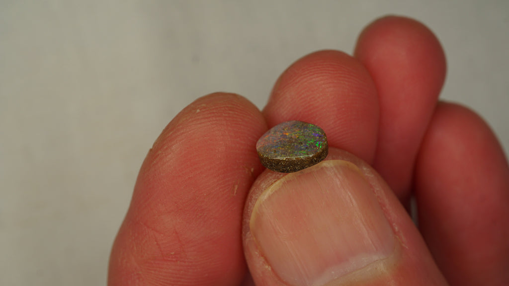 1.5ct Boulder Opal - Dual-Tone Green to Pink Body with Bright Pink & Green Play