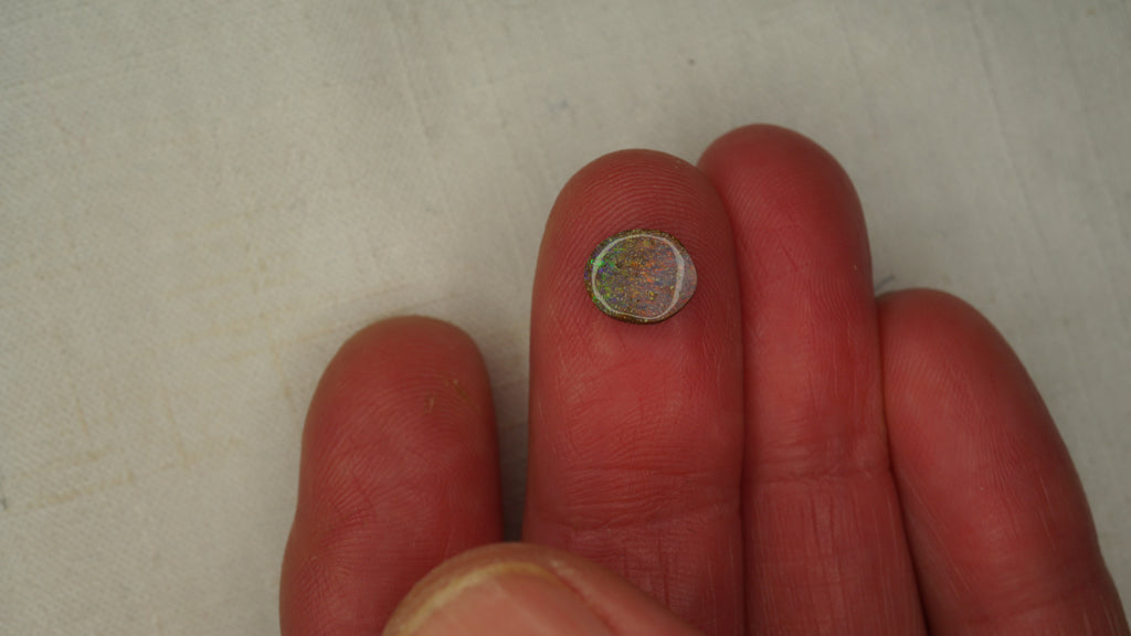 1.5ct Boulder Opal - Dual-Tone Green to Pink Body with Bright Pink & Green Play