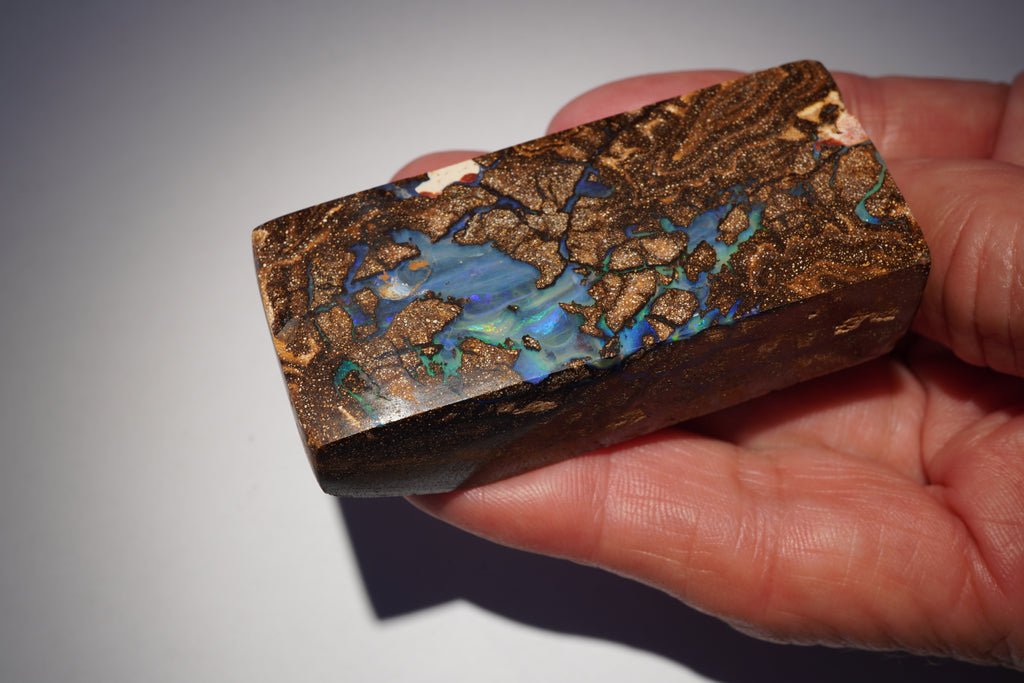 387ct Ironstone Boulder Opal Matrix — Blue & Green Embedded Opal