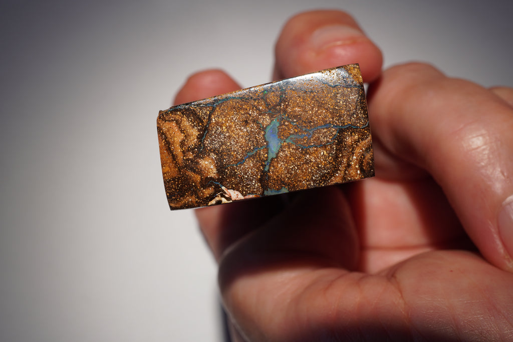 387ct Ironstone Boulder Opal Matrix — Blue & Green Embedded Opal