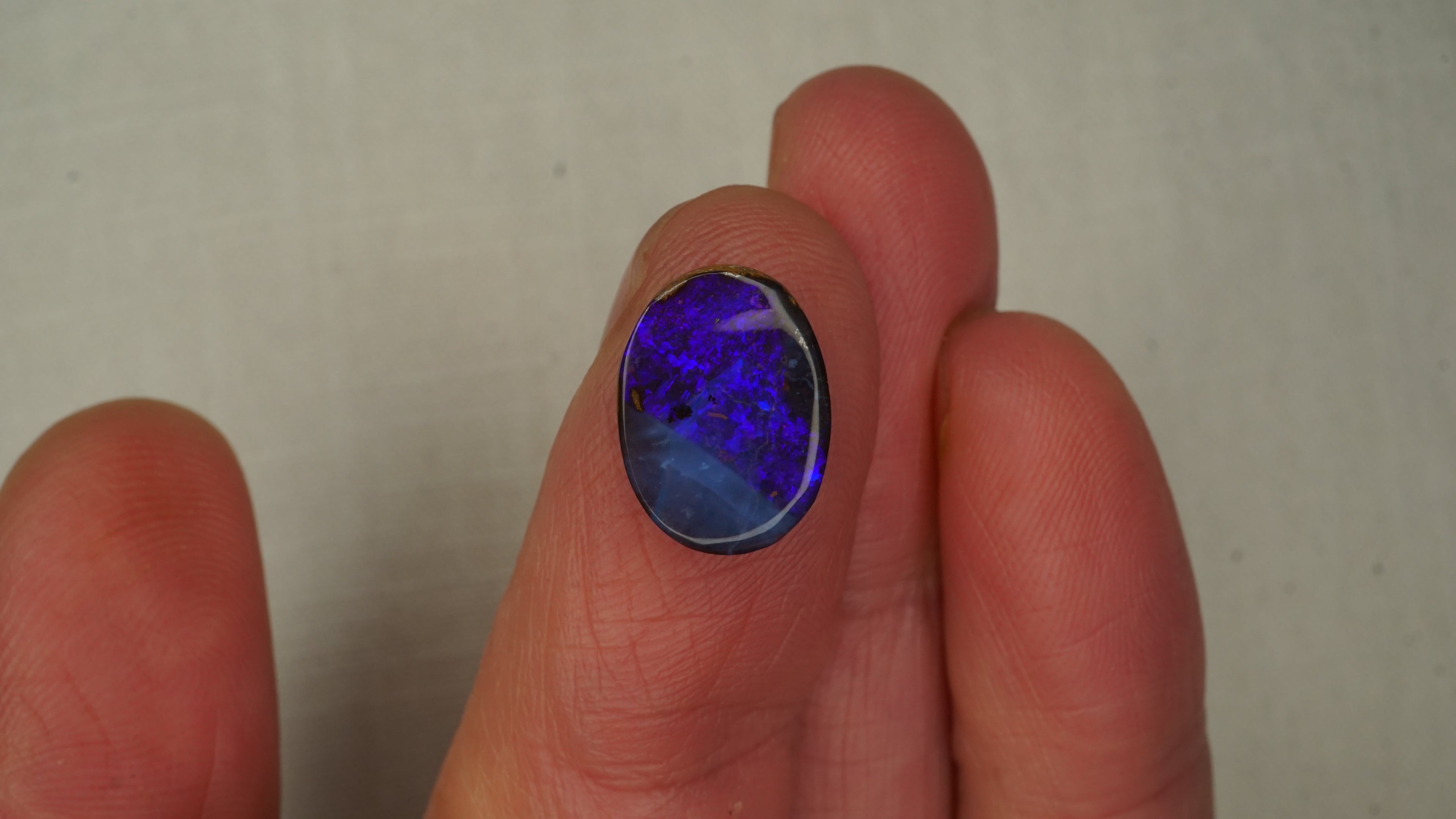 3.6ct Indigo Blue Boulder Opal