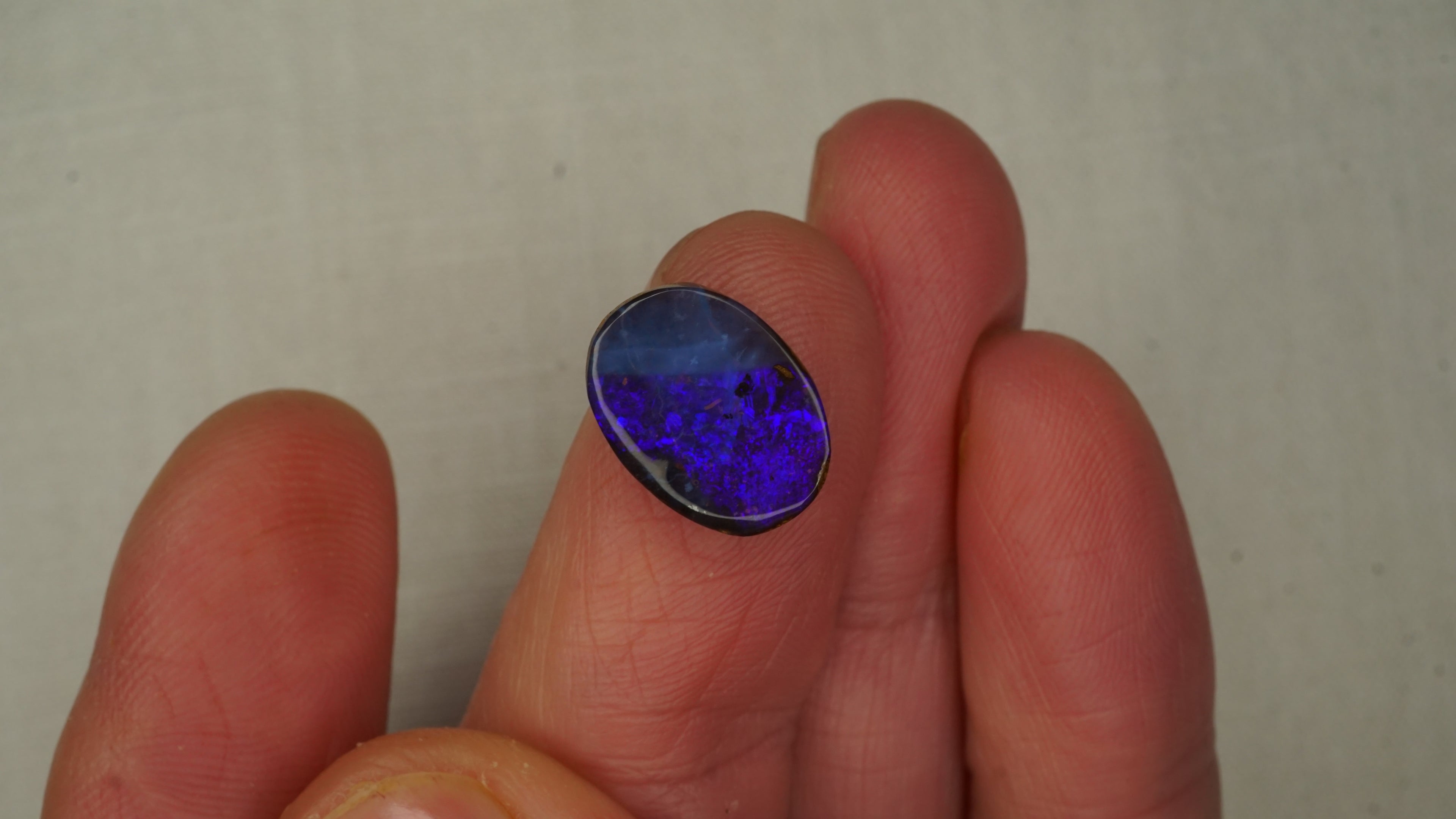 3.6ct Indigo Blue Boulder Opal