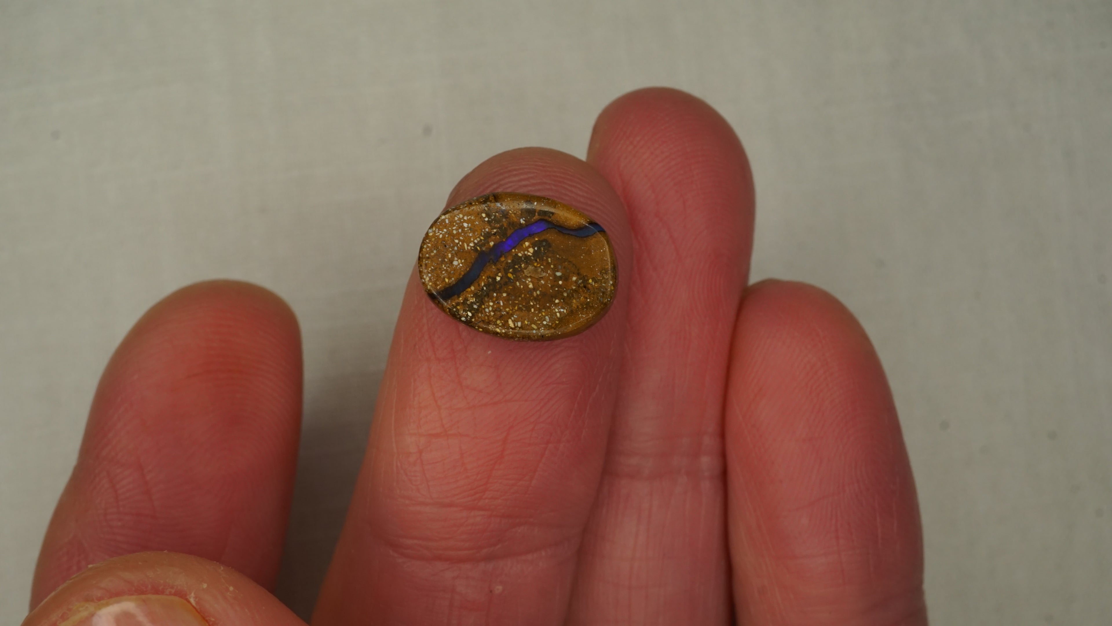 3.6ct Indigo Blue Boulder Opal