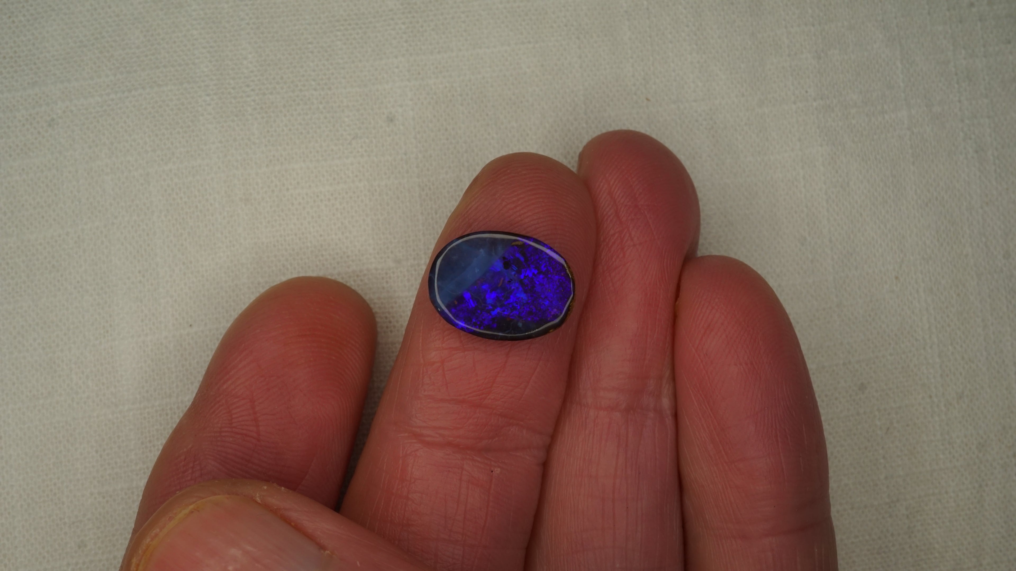 3.6ct Indigo Blue Boulder Opal