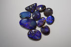 Bench Parcel - Indigo Blue Selection - 10 Stone Boulder Opal Lot (25.6ct Total)