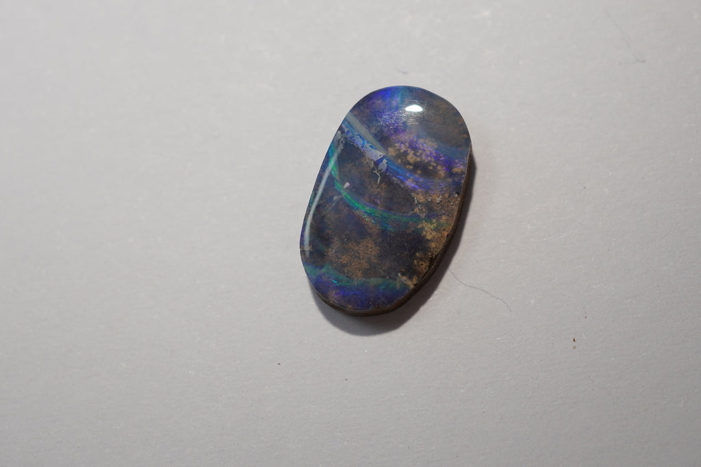 Workshop Parcel - Light Blue Selection - 10 Stone Boulder Opal Lot (32.1ct Total)