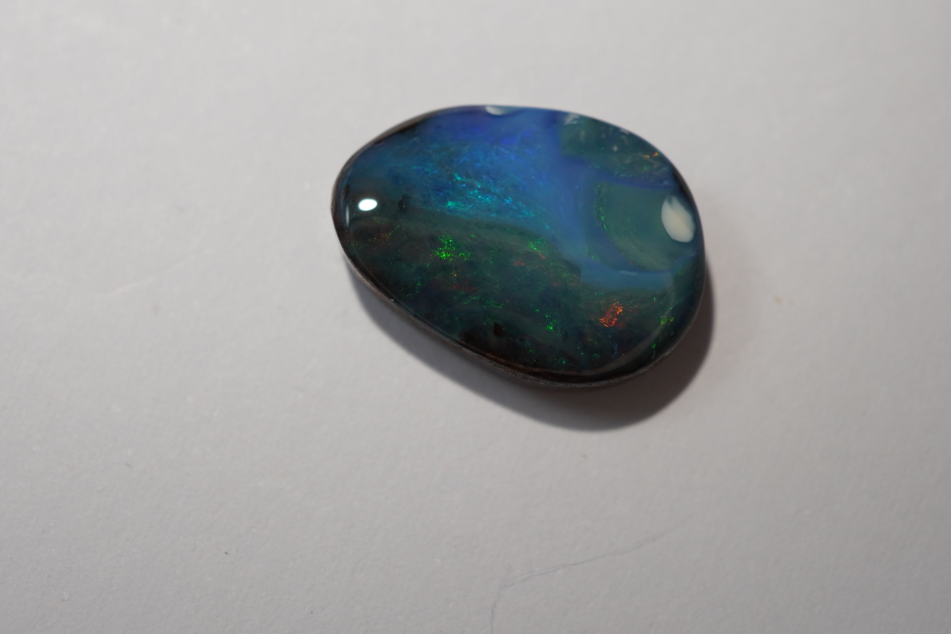 Bench Parcel - Green & Blue Selection - 10 Stone Boulder Opal Lot (35.2ct Total)