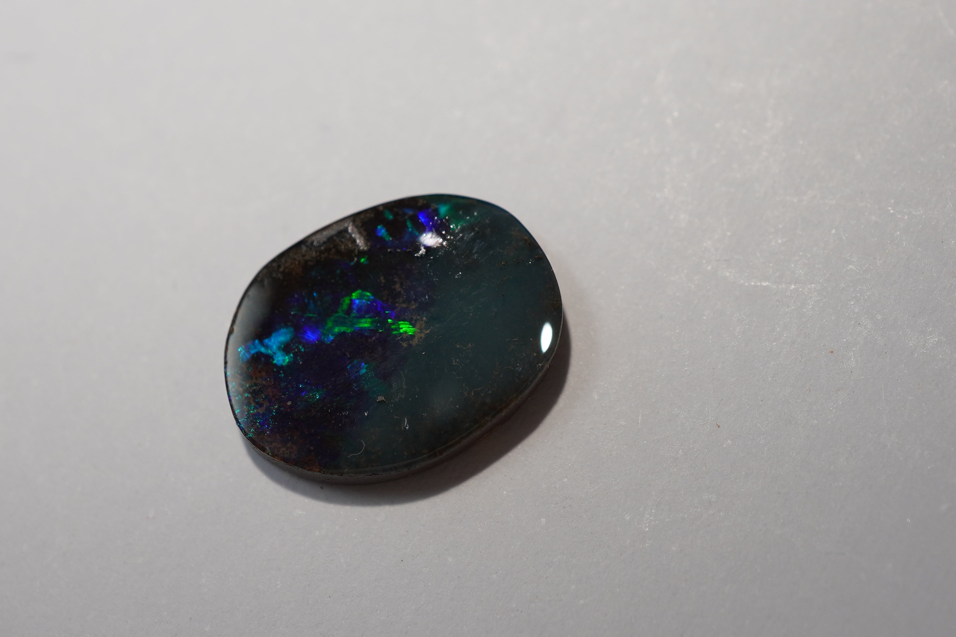 Bench Parcel - Green & Blue Selection - 10 Stone Boulder Opal Lot (35.2ct Total)