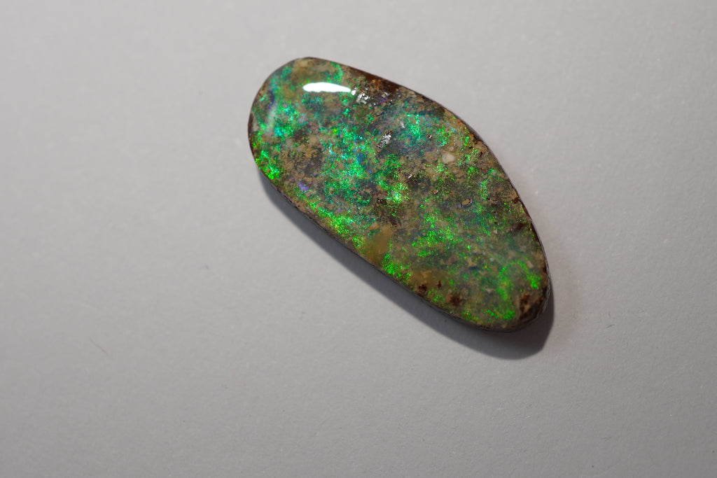 Bench Parcel - Green & Blue Selection - 10 Stone Boulder Opal Lot (35.2ct Total)