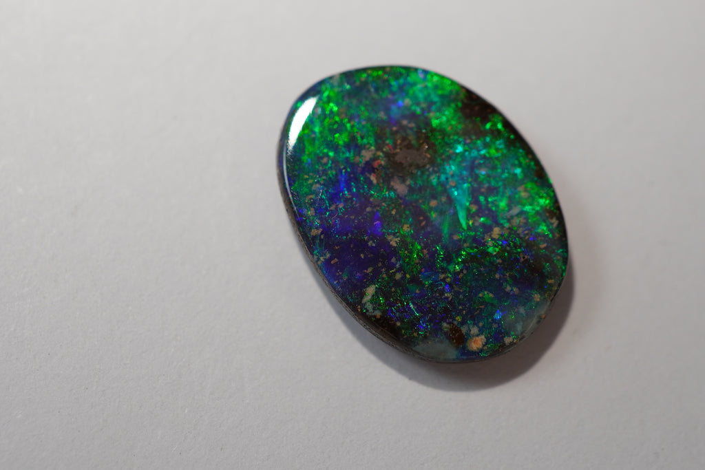 Bench Parcel - Green & Blue Selection - 10 Stone Boulder Opal Lot (22.9ct Total)