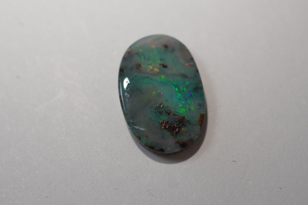 Bench Parcel - Green & Blue Selection - 10 Stone Boulder Opal Lot (22.9ct Total)
