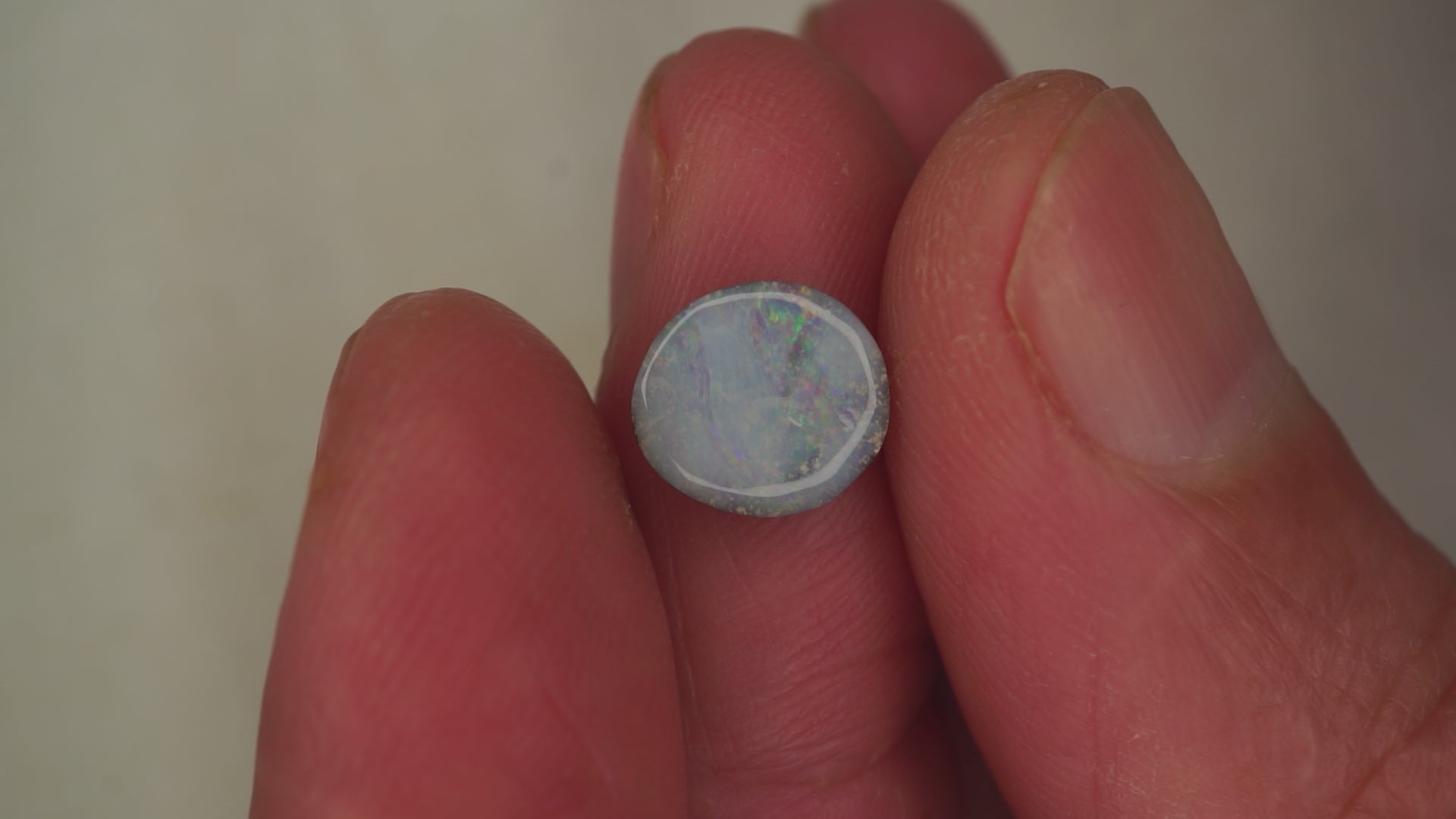 1.5ct Boulder Opal - Pale Purple Body Tone with Pink, Green & Yellow Play