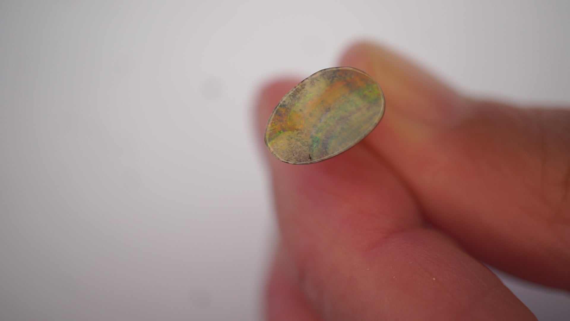 2.9ct Boulder Opal - Neon Green & Crimson Bands