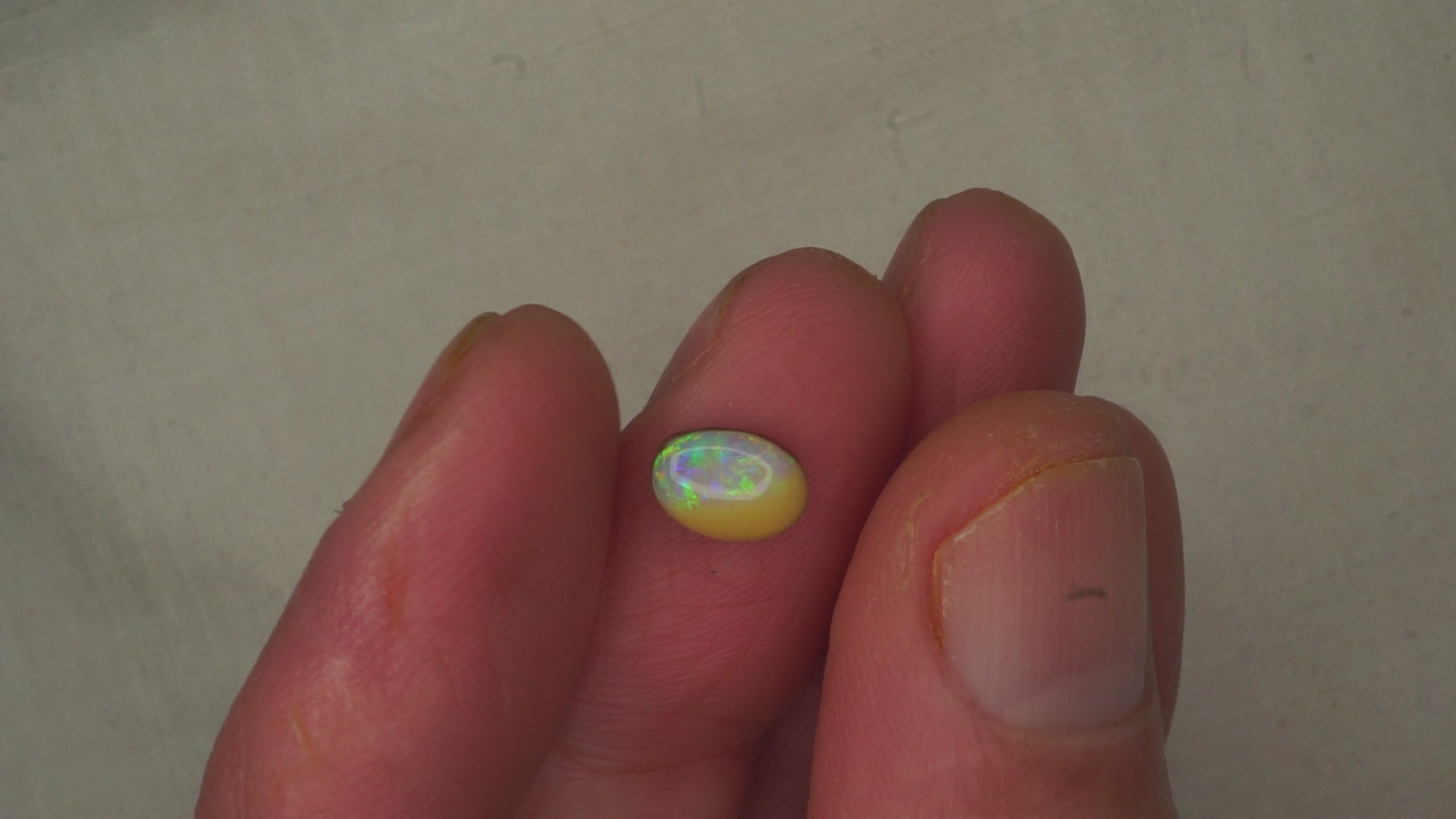 1.1 ct Yellow-Toned Boulder Opal - Blue, Green & Gold Colour Play