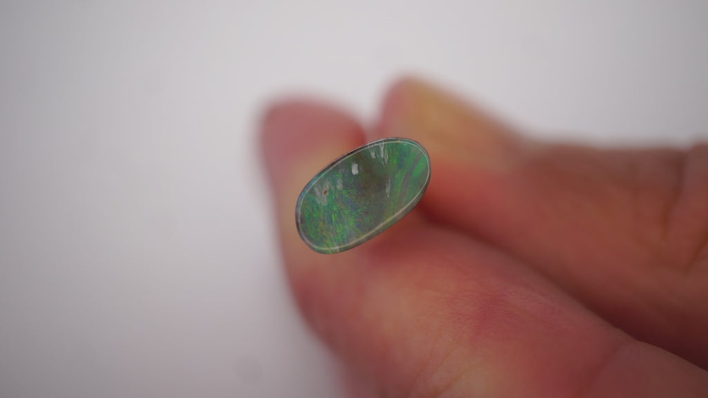 1.9 ct Blue-Green Boulder Opal - Soft Flowing Colour Play
