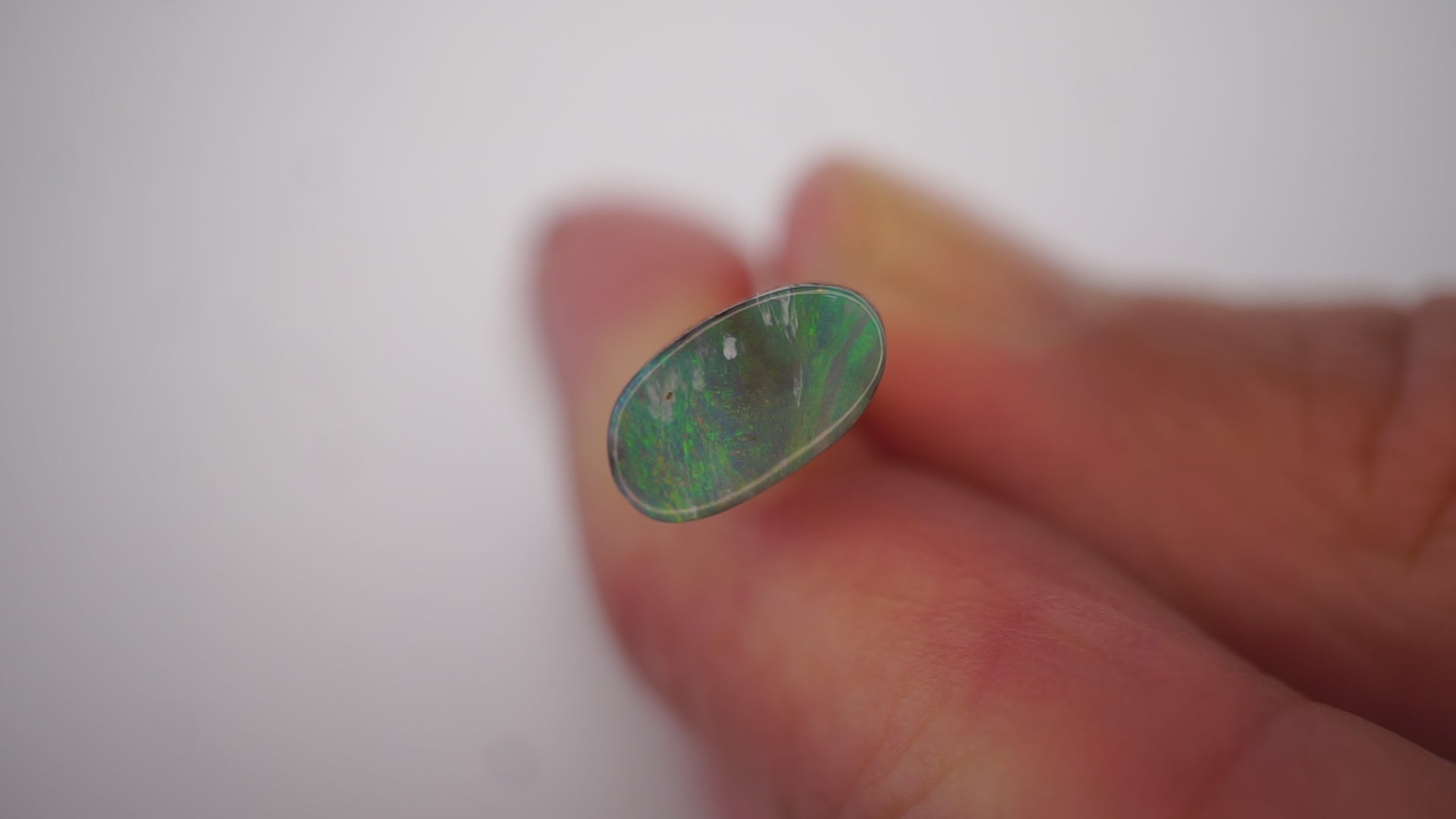 1.9 ct Blue-Green Boulder Opal - Soft Flowing Colour Play