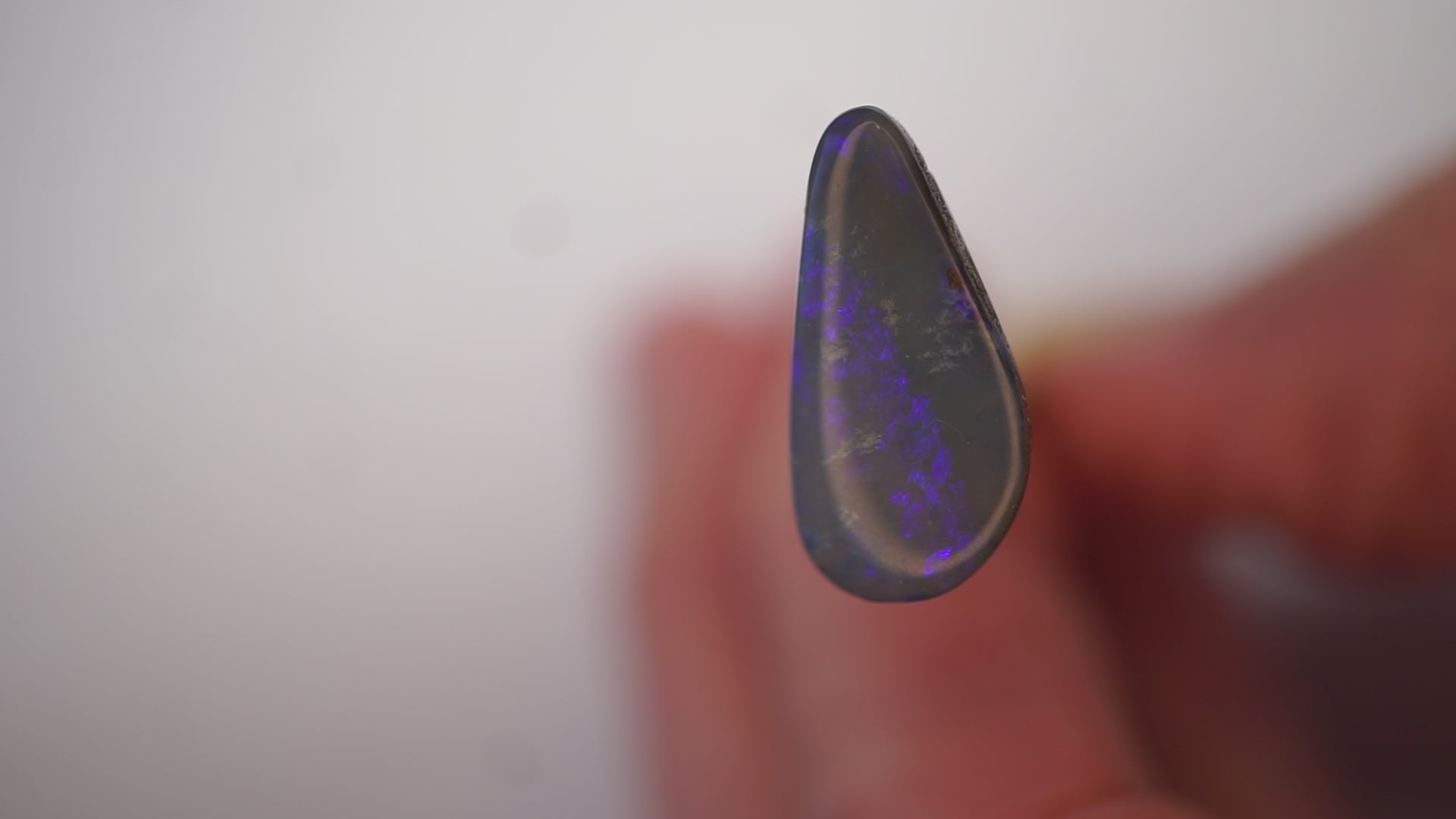 3.8 ct Blue-Violet Boulder Opal - Soft Colour Movement