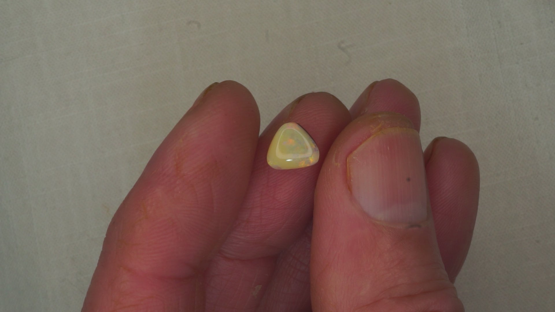 1.1 ct Ochre Opal - Red & Green Colour Play