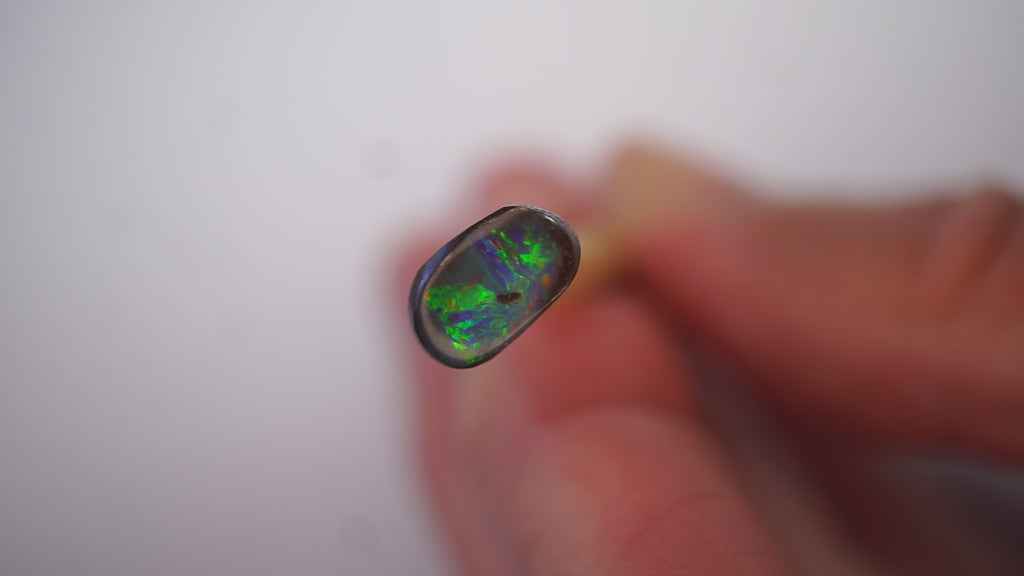 1.8 ct Green Boulder Opal - Full-Face Brightness