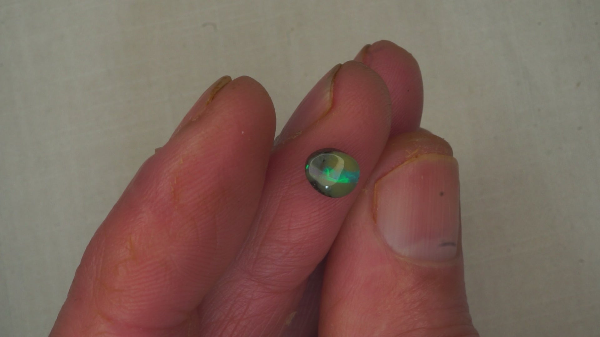 1.2ct Boulder Opal - Electric Green Rolling Fire