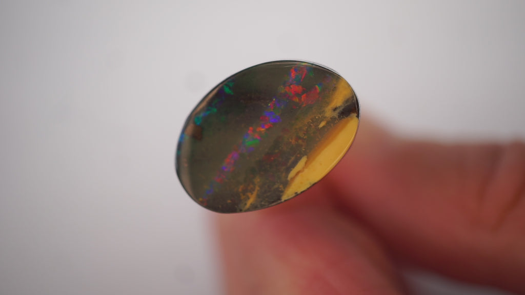 7.9ct Boulder Opal - Multicolour Banding on Dark Base