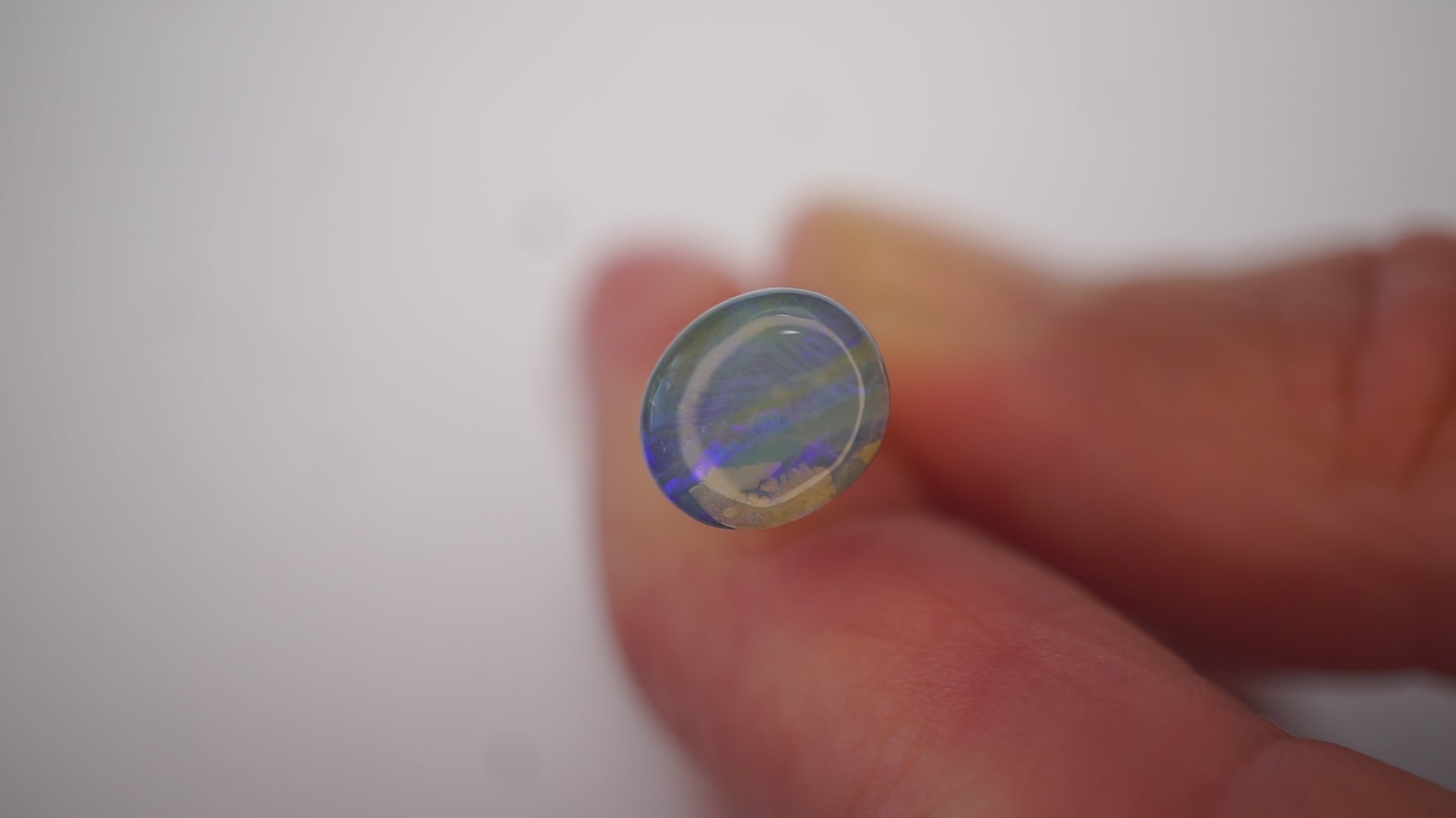 2.3ct Boulder Opal - Pale Blue Base with Soft Purple Play