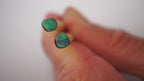 1.0ct Matched Boulder Opal Pair - Bright Green Pinfire