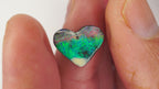 5.1ct Heart-Shaped Boulder Opal - Multicolour Green-Dominant Fire