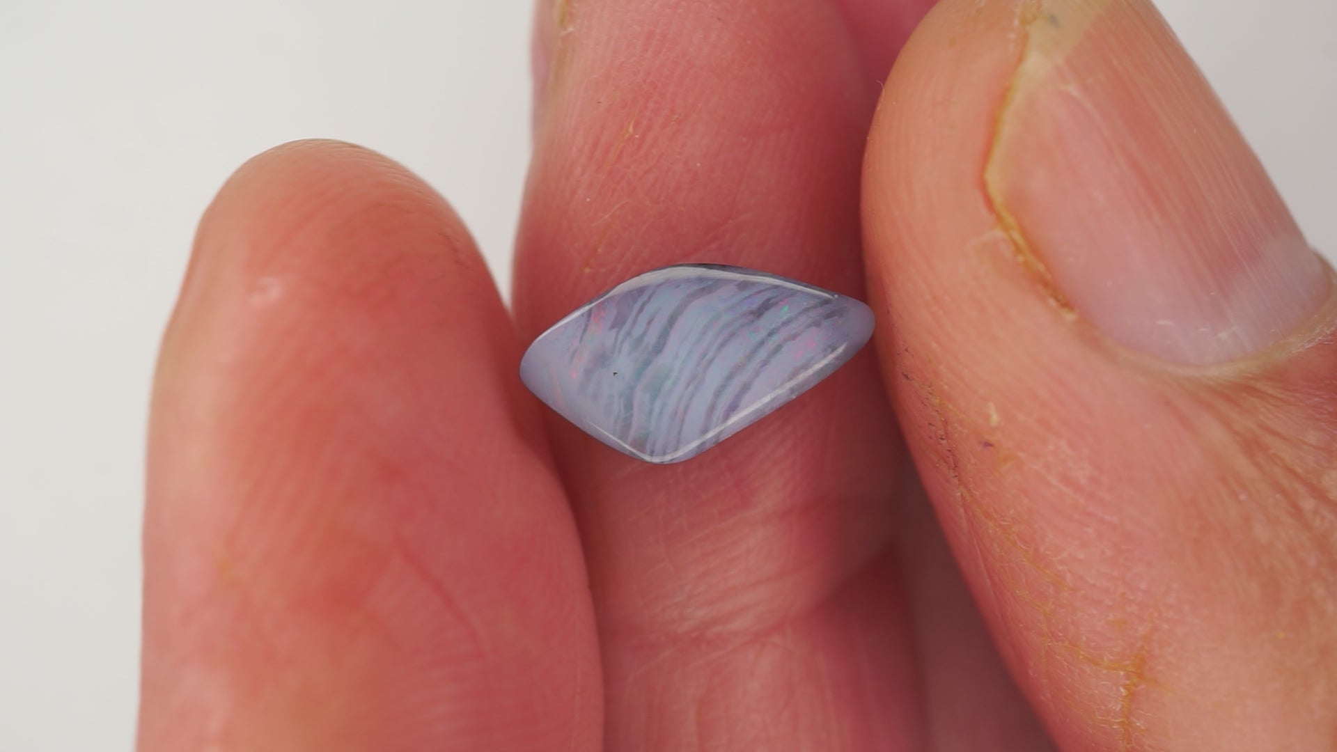 2.5 ct Pale Purple Boulder Opal - Pink Streaked Colour Play