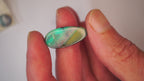 16.7 ct Boulder Opal - Aqua Blue Base with Rolling Teal & Green Flash