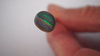 3.3ct Boulder Opal - Neon Green & Crimson Streaks on Blue Host Body Tone