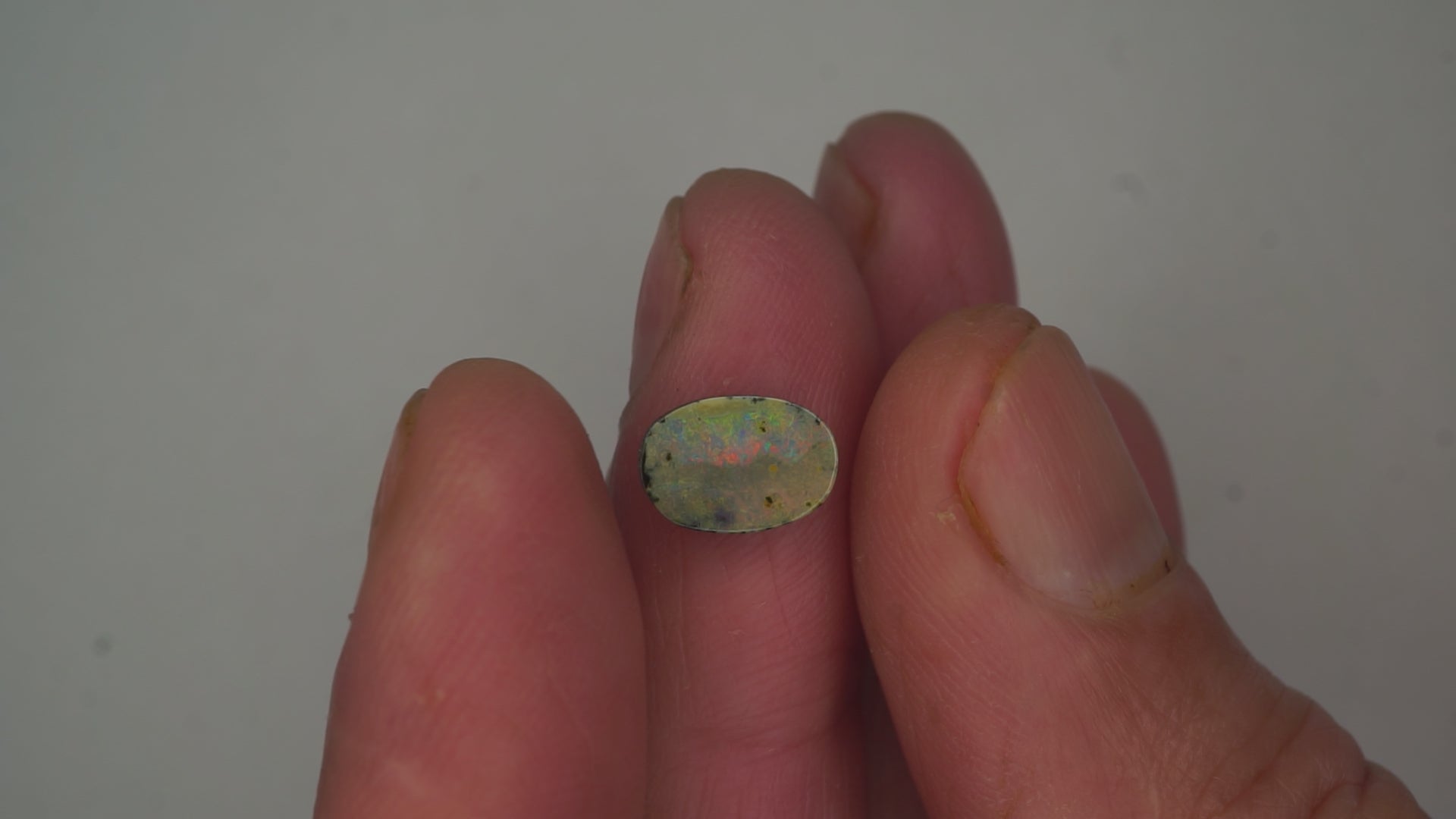 1.6ct Boulder Opal - Green & Blue Play on Warm Host Body Tone