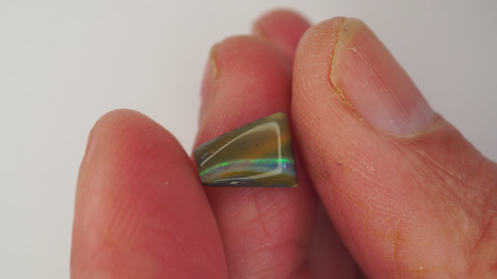 2.3ct Boulder Opal - Green Flash on Warm Brown Base