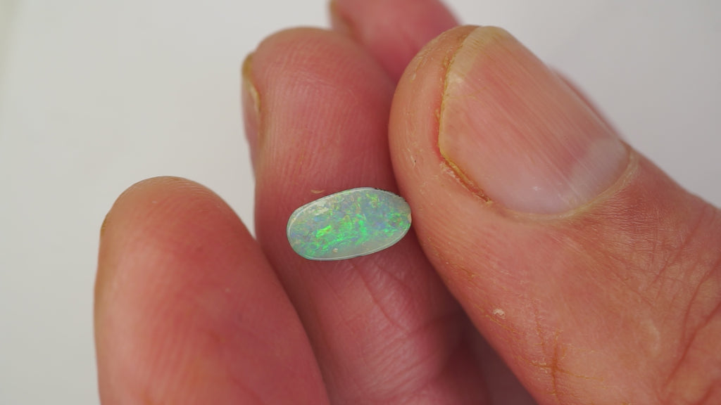 0.8 ct Green Boulder Opal - Dominant Green Colour Play