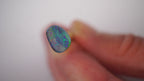 2.7ct Boulder Opal - Neon Green & Electric Blue Play on Blue Host Body Tone