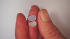 2.75ct Matched Boulder Opal Pair - Green & Magenta Pinfire on Pale Purple Host Body Tone