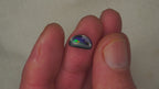 3.2 ct Dark Blue Boulder Opal - High-Contrast Neon Flash