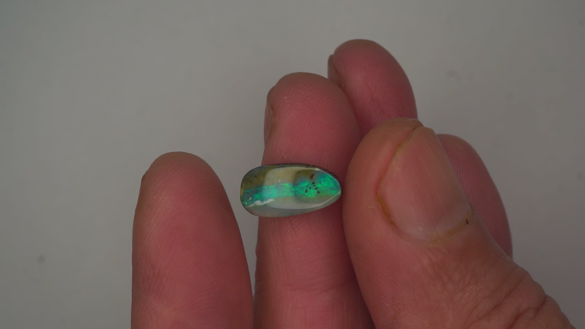 3.1ct Boulder Opal - Rolling Green Fire
